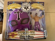 Wwe Wrestlemania XX Rey Mysterio Mask And Figure Purple Set Jakks Pacific Wwf