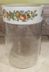 Corning Ware Pyrex Spice of Life See N Store Glass Canister Storage Jar 7.5” VTG