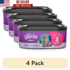 Cat Litter Jumbo Refill 21ft Odor Control Multi Layer Disposable Pack of 4 New