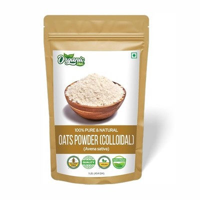 Organic Zing Oat Powder (Colloidal) Gluten-Free Skincare & Recipes 454g-907g.