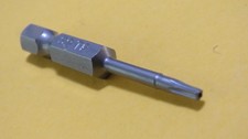 T8 SECURITY TORX STAR HOLLOW  SCREWDRIVER BIT 50MM 1/4" HEX