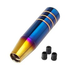 Aluminum Weighted Shift knobs, Universal Burnt Blue Long Shift knobs Gold