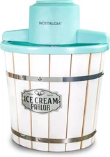 Electric Ice Cream Maker – Wood Bucket Parlor Style, Old Fashioned Soft Serve Ic