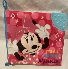 Disney Baby Minnie Mouse Soft Crinkle Book with Teether Corner Toy