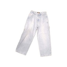Vtg 90s Route 66 High Rise Baggy Carpenter Jeans Sz11/12 Light Wash Skater