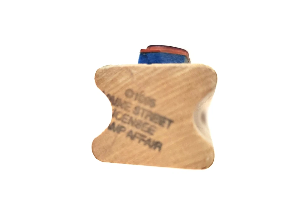 Estampilla de goma montada en madera vintage de felicitaciones para asuntos Foto 2 de 4