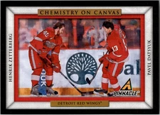 2010-11 Pinnacle Chemistry On Canvas #13 Henrik Zetterberg/Pavel Datsyuk - HKY