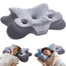 Piercing Pillow for Side Sleepers, Memory Foam Ear Hole Pillow for Ear Pain ...