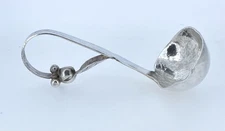 Vintage Sanborns Mexico Handmade Hammered Sterling Silver Double Spout Ladle