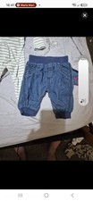 Blue Unisex Baby Jogger Trousers Elastic Waist First size Casual