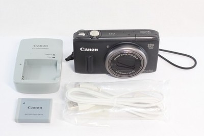 Canon PowerShot SX260 HS 12.1MP Black Digital Camera | eBay