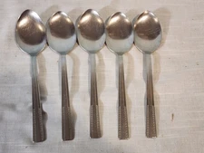 Arthur Price Firth Staybrite Stainless Steel Dinner Spoon, Set of 5 Nice!