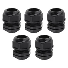 RTNLIT 1-1/4" NPT Cable Gland Waterproof Adjustable Nylon Plastic Strain Reli...