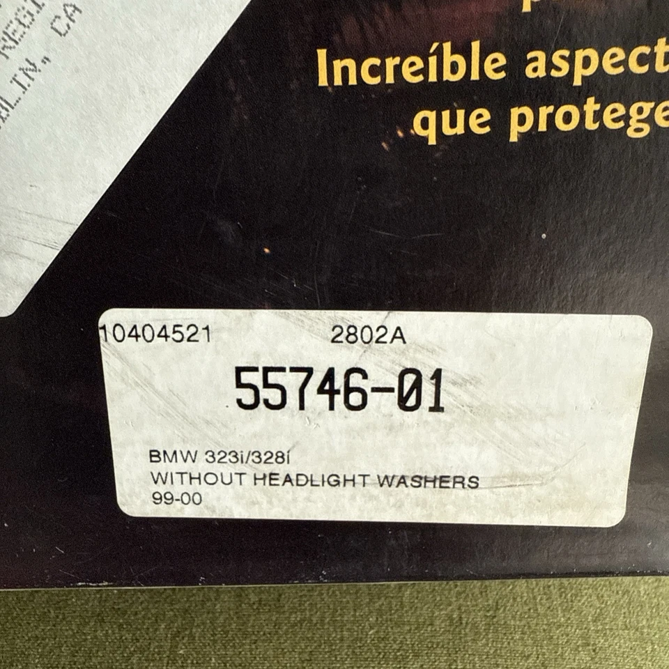 前端文胸 LeBra 55746-01 宝马 99-00 323i/328i 带外头灯垫圈 — 第 4/4 张图片