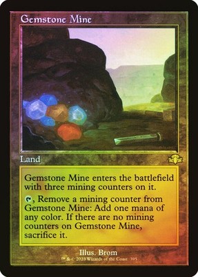 FOIL RETRO Gemstone Mine ~ Dominaria Remastered [ NM ] [ Magic MTG ]