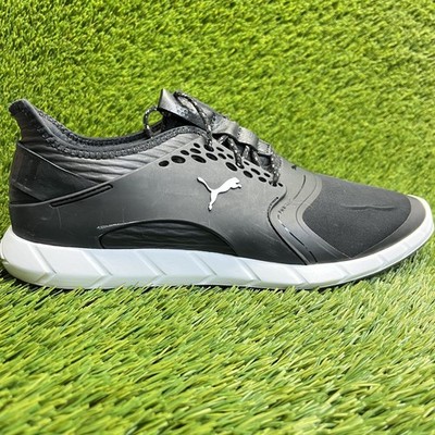 Puma Ignite Pwr Sport Mens Size 10 Black White Athletic Spikeless Golf Shoes