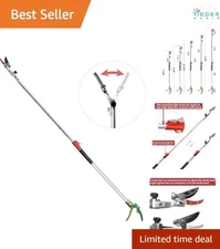 Garden Pruner Aluminum Extendable Pole 1 Inch Cut Telescopic Tree Trimmer