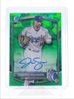JAC CAGLIANONE 2025 BOWMAN CHROME SAPPHIRE GREEN REFRACTOR AUTO /99 Q4060