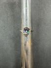 2.8g VTG Sterling Silver 925 Mystic Topaz & CZ Ring Size 8 Jewelry Lot I