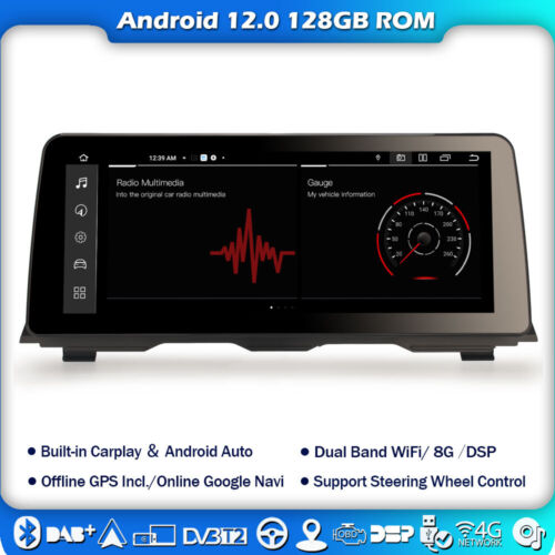 12.3" 8+128GB Android 12 Car Stereo GPS SWC for 5 Series F10 F11 CarPlay IPS CIC - Picture 1 of 19