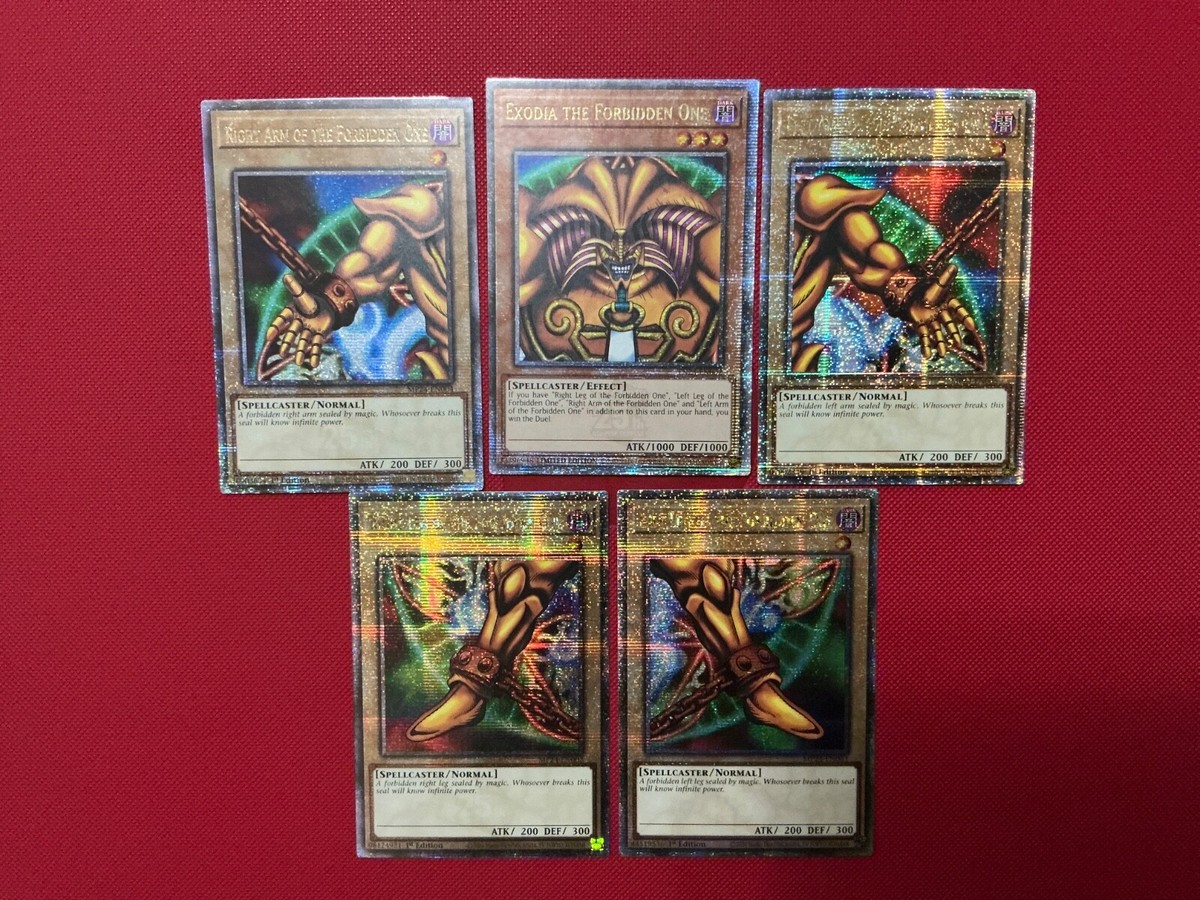 Exodia the Forbidden One Set - Quarter Century Secret Rare - TN23