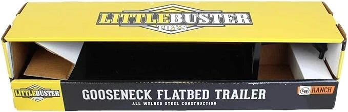 Little Buster Toys Gooseneck Flatbed Trailer - Black - Image 4 of 4