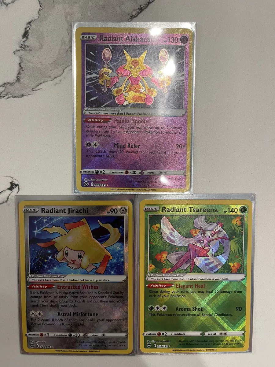 Radiant Alakazam 059/195 NM/M Silver Tempest Pokemon Card