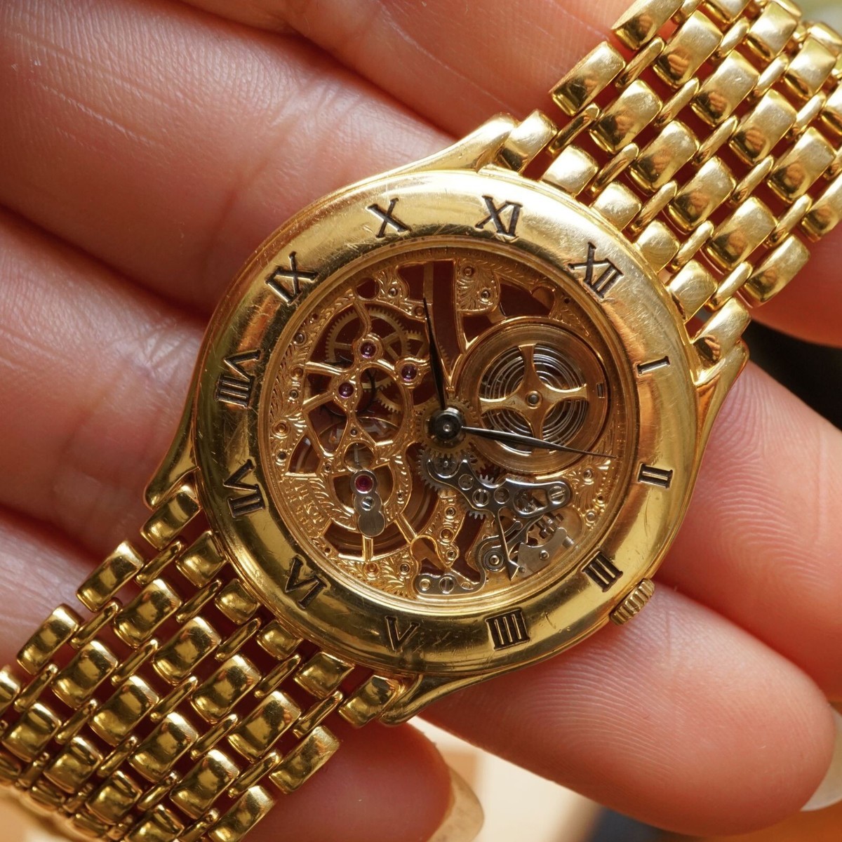 Audemars Piguet 18k Gold Skeleton Skeletonized Bracelet Audemars Piguet 18k Gold Skeleton Skeletonized Bracelet