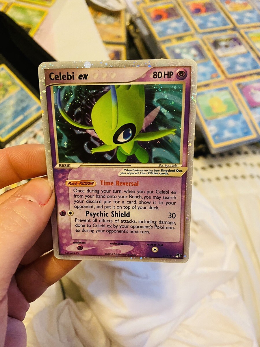 Celebi Ex 17/17 Pop Series Set Holo Pokemon Card TCG NM With SWIRL