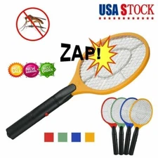 Cordless Bug Zapper Mosquito Insect Electric Fly Swatter Pest Killer Racket Bat