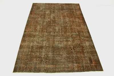 Orient Teppich Vintage Used Look rost braun 300x200 edel handgeknüpft T5118 - Bild 1 von 4