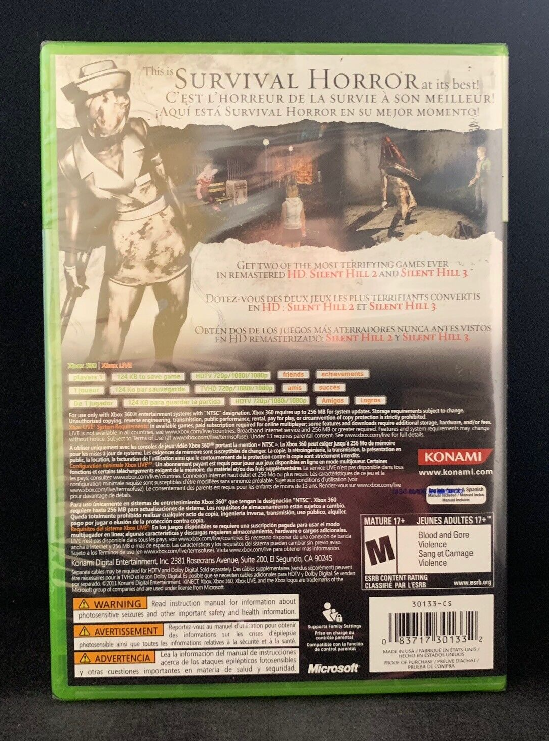 Silent Hill HD Collection xbox 360 Original – Games Matrix