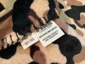 Victoria's Secret Pink Leopard Sherpa Blanket Brown Black Animal Print 60"x72"