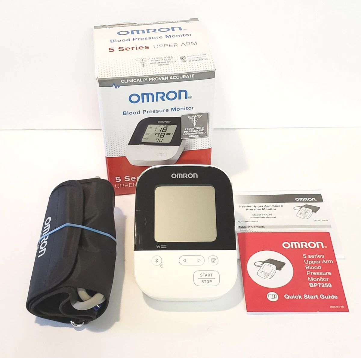 Omron 5 Series Wireless Upper Arm Blood Pressure Monitor, BP7250