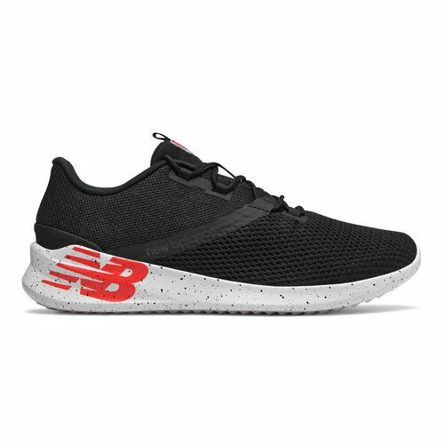 Scarpa da corsa uomo New Balance District Run taglia 11 5 colore: bianco nero e rosso