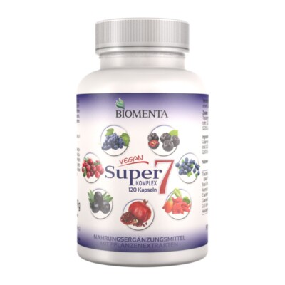 [201,01 /1kg] Beeren Mix Multifrucht OPC Cranberry Goji Acai BIOMENTA 120 St.