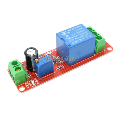 1-10PCS NE555 DC 5V 12V Delay Relay Timer Switch Adjustable Module 0-10 Second