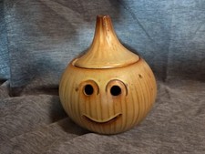 Pot d'oignons en terre cuite, pot vintage décoration de cuisine campagne vintage