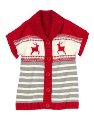 NWT Gymboree Christmas Holiday Sweater Cardigan Jacket Reindeer Fair ...