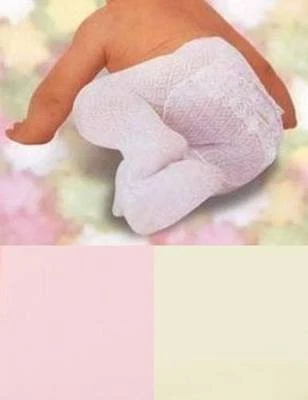 Fancy Lace Baby Girl Tights in White Pink or Ivory 6-12M, 12-18M, 18-24M
