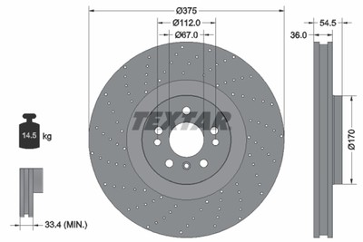 BREMSSCHEIBE DB P. X166/W166/C292 11-