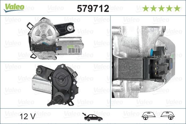 Valeo 579712 Wischermotor Hinten FüR CitroËN Peugeot Toyota-image