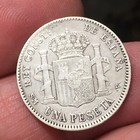 Spagna 1, una peseta 1903, re Alfonso XIII. ARGENTO