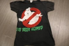 VINTAGE 80s GHOSTBUSTERS I'VE BEEN SLIMED T SHIRT GRAPHIC TEE ECSTASY SMALL RARE