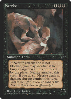 Magic MTG Tradingcard Fallen Empires 1994 Necrite 41C