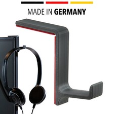 STEKIS Headset Halterung für Monitor - Headsethalter Haken - Kopfhörer Halter