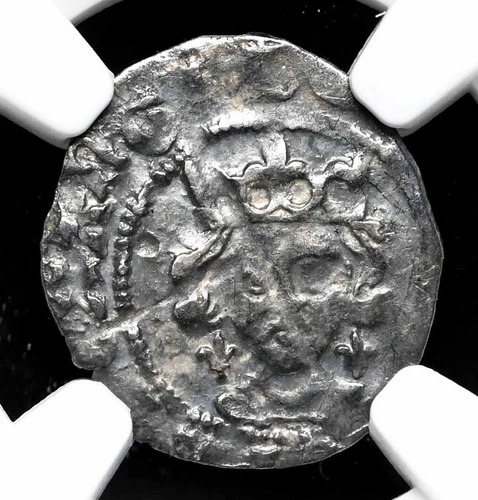 ENGLAND. Edward IV 1461-1483, Silver Penny, Archbishop Booth, S-2058, NGC AU53