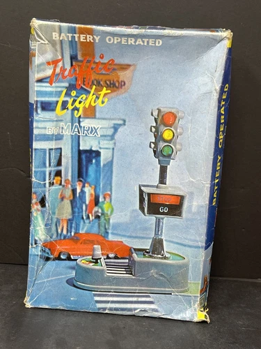 Marx Battery Operated Traffic Signal Lights Toy