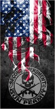 Second Amendment cornhole board vinyl wraps
