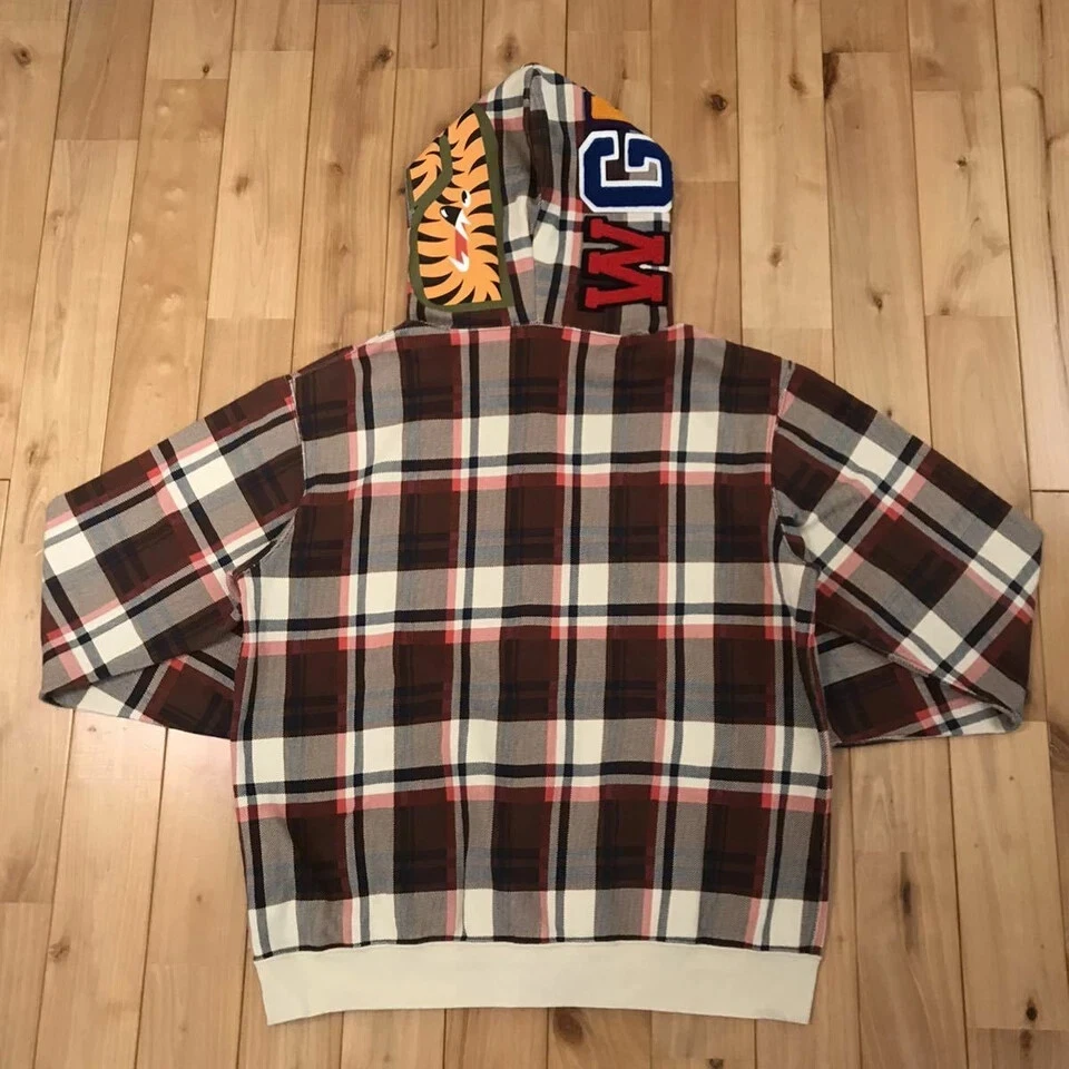 A BATHING APE (BAPE) Felpa con cappuccio NFS Limited Check Shark full zip NIGO BAPE A Bathing Ape taglia Medium Japa